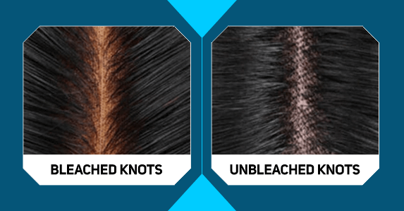 unbleached knots and bleached knots before after